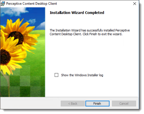  Installation Wizard Completed screen