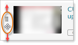 Video on Demand playlist item move icon