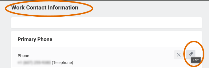 Step 4 to change privacy flag for phone number in Workday