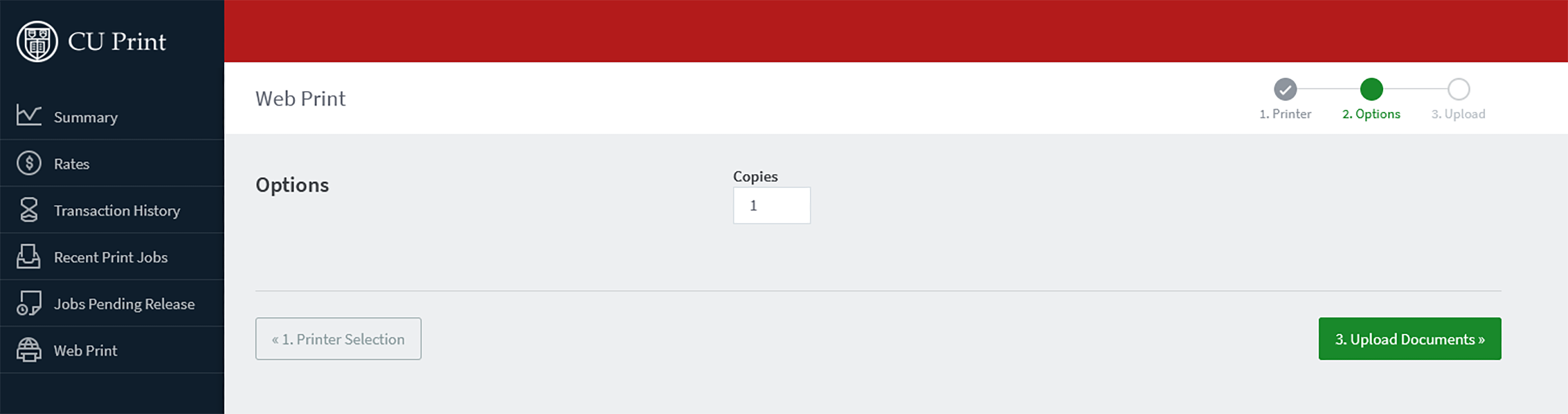 Upload file option showing