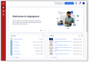 Small image showing Appspace platform dashboard screen