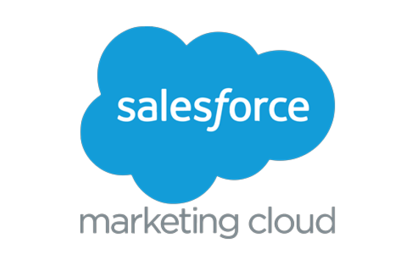 Marketing cloud logo - blue cloud with salesforce above marketing cloud name