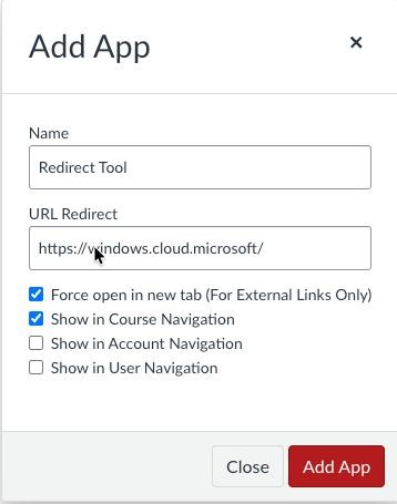 Add App with https://windows.cloud.microsoft/#/devices to Canvas Apps Section