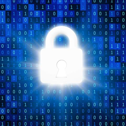 Computer Code with padlock