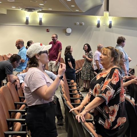 Attendees at the All IT Town Hall