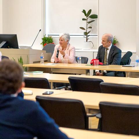 A panel of faculty from the SC Johnson College of Business addressed a range of issues 