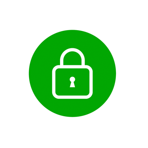 Green padlock icon